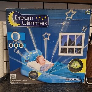 Bestway Dream‎ Glimmers Kids Air Mattress Bed Star Projector Color Changing New